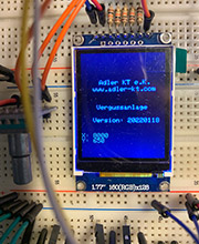 Erstes TFT Display der Vergussanlage